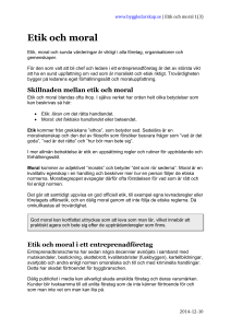 Etik och moral - Byggledarskap.se