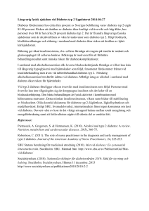 Långvarig fysisk sjukdom vid Diabetes typ 2 Uppdaterat 2014-04