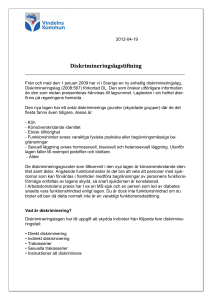 Diskrimineringslagstiftning