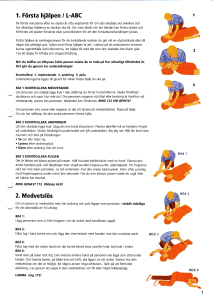 1. Första hjälpen / I-ABC