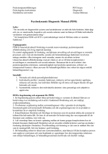 Psychodynamic Diagnostic Manual (PDM)