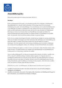 Jämställdhetspolicy