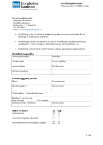 Beställningsblankett