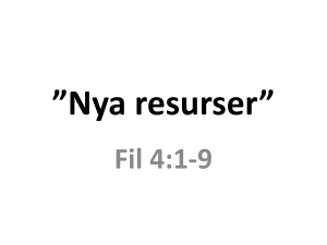 Nya resurser