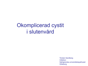 Okomplicerad cystit - en presentation av Torsten Sandberg