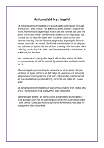 Barn-ortoptik Astigmatiskt brytningsfel