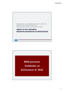 Värdet av nya läkemedel Bröstancer 2013-02-07