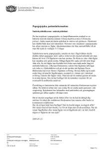 Papegojsjuka, patientinformation