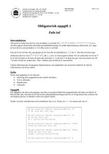 Obligatorisk uppgift 1