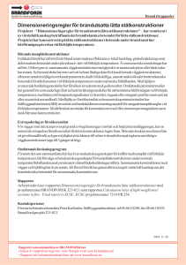 Dimensioneringsregler för brandutsatta lätta stålkonstruktioner