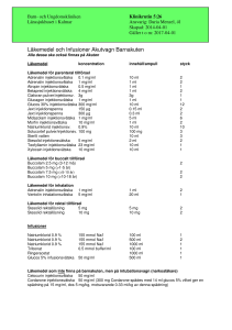 Läkemedel och Infusioner Akutvagn Barnakuten