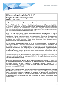 5.4 Normavveckling utifrån principen ”Ett för ett” Övre gräns för det