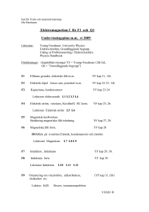 Undervisningsplan i ellära ht 98 för IT,X,W