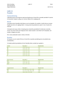Labb 2:2 Pendeln