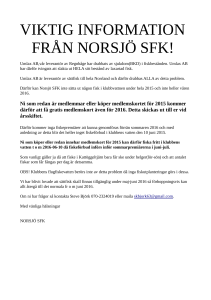 2015 Ingen fiskutplantering BKD problem Inga fiskepremiäre…