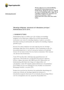 Mänskliga rättigheter, demokrati och rättsstatens principer i