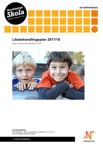 Likabehandlingsplan 2017/18