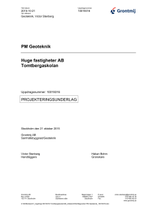 PM Geoteknik Huge fastigheter AB Tomtbergaskolan