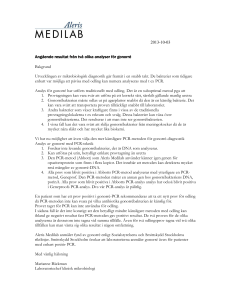 Angående resultat från två olika analyser för gonorré