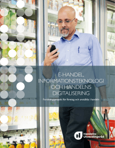 e-handel, informations teknologi och handelns digitalisering