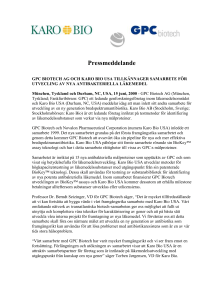GPC Biotech AG