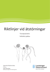 Riktlinjer vid ätstörningar