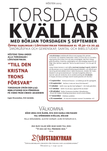 Välkomna - Löfstadkyrkan