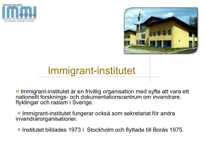 The Immigrant Institute - Immigrant