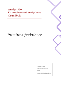 Primitiva funktioner