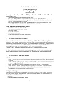 Sinemet tablet PL - Läkemedelsverket