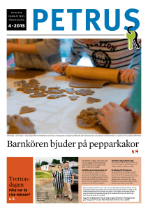 Barnkören bjuder på pepparkakor