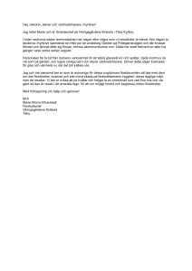 Hej, rektorer, elever och vårdnadshavare i Kyrkbyn! Jag heter Marie