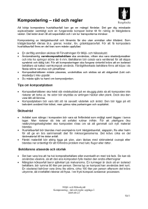 Kompostering – råd och regler