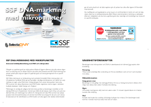 SSF DNA-märkning med mikropunkter