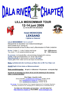 Inbjudan - Dala River Chapter Dalarna