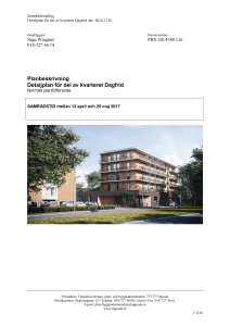 Planbeskrivning Detaljplan för del av kvarteret