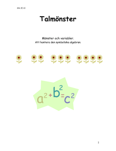Mönster och variabler