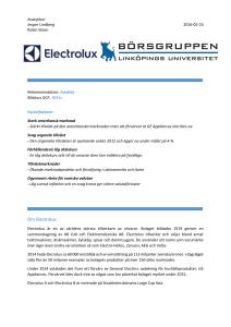 Om Electrolux