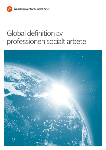 Global definition av professionen socialt arbete