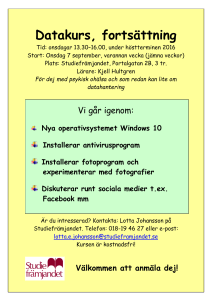 Gratis Datakurs - Studiefrämjandet