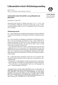 (LVFS 2014:8) om partihandel med läkemedel