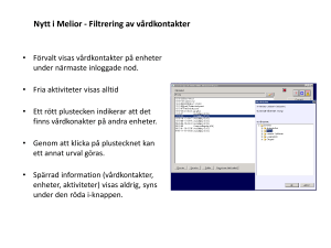 SIL-tjänster i Melior 217