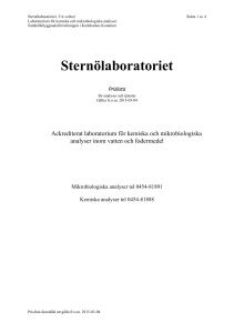 Sternölaboratoriet - Karlshamns Kommun