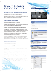 Filöverföring - Lämnafiler på vår FTP-server - Layout