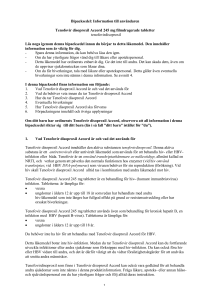 Om du slutar att ta Tenofovir disoproxil Accord