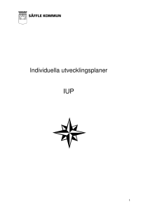 IUP syfte och bakgrund