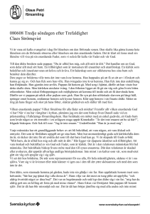 080608 Tredje söndagen efter Trefaldighet Claes