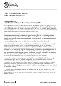080518 Heliga trefaldighets dag Annelie Inghamn