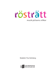 musik på barns villkor