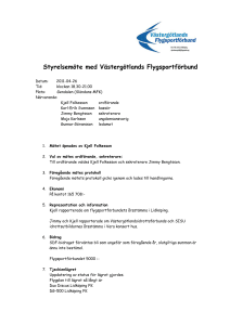 Styrelsemöte Västergötlands Flygsportförbund